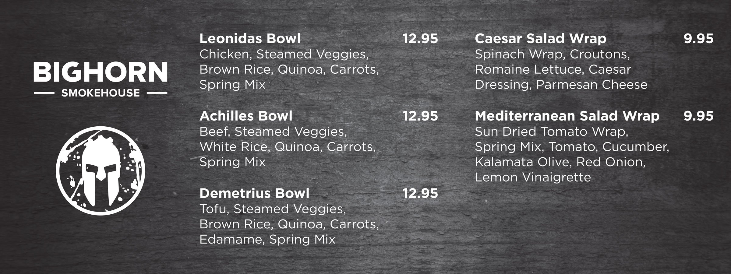 2023 Spartan race food menu during event